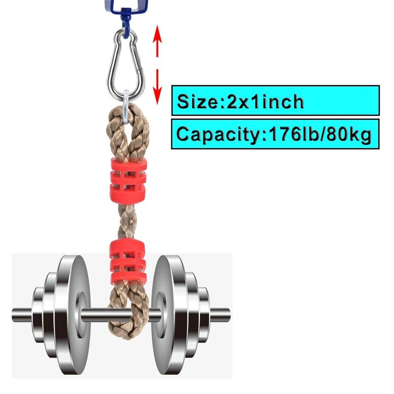 Lsqurel Spring Snap Hook, Lsqurel 304 Stainless Steel Carabiner Steel Clips Keychain Heavy Duty Quick Link for Camping Hiking Traveling (M5 30pcs) - Image 3